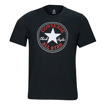 Textil Homem T-Shirt mangas curtas Converse GO-TO CHUCK TAYLOR CLASSIC PATCH TEE Preto