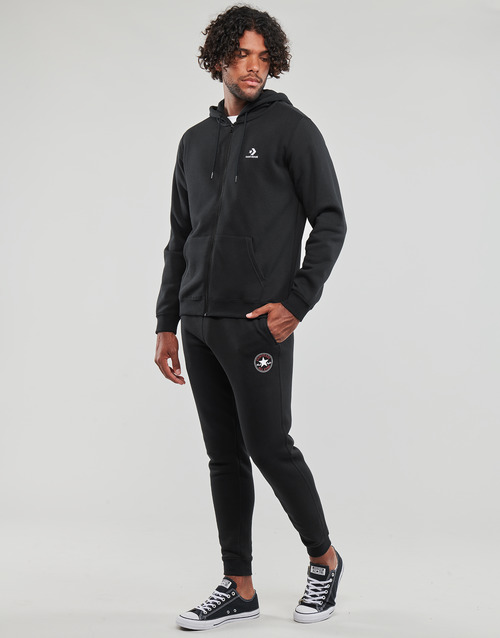 Converse GO-TO EMBROIDERED STAR CHEVRON FULL-ZIP HOODIE Preto