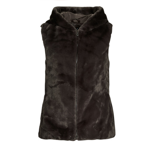 Textil Mulher Jaquetas Only ONLMALOU FAUX FUR WAISTCOAT CC OTW Castanho