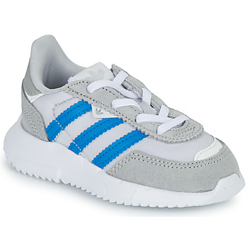 Sapatos Rapaz Sapatilhas adidas Originals RETROPY F2 EL I Cinza / Azul