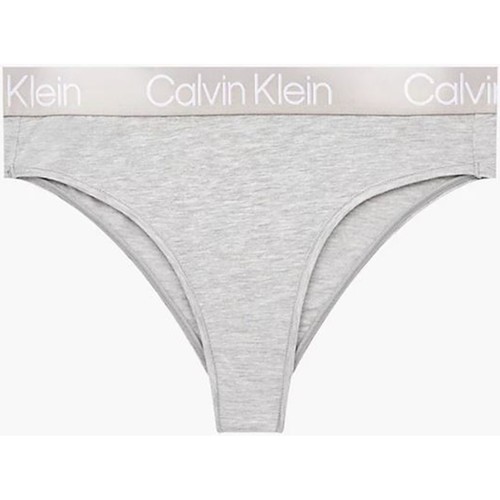 Roupa de interior Mulher Cueca Calvin Klein Jeans 000QF6718E Cinza