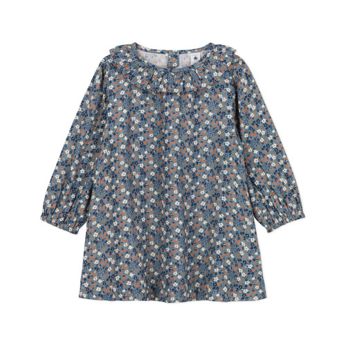 Textil Rapariga Vestidos curtos Petit Bateau CELESTA Azul