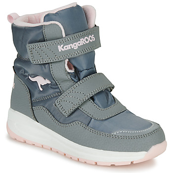 Sapatos Rapariga Botas de neve Kangaroos KP-Nala V RTX Cinza / Rosa