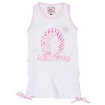 Textil Rapariga Conjunto Miss Girly Ensemble Short et Débardeur fille FLIZEP Rosa