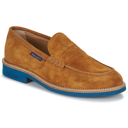 Sapatos Homem Mocassins Pellet CLEMENT Veludo / Camel