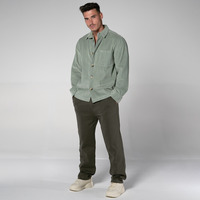 Textil Homem Camisas mangas comprida THEAD. JAMES SHIRT Verde