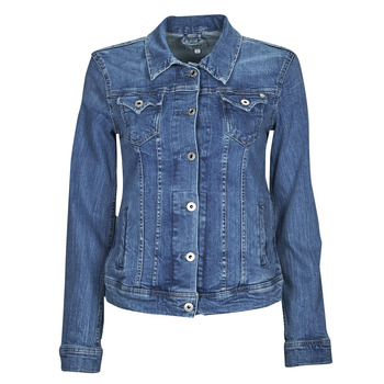 Textil Mulher casacos de ganga Pepe jeans THRIFT Azul