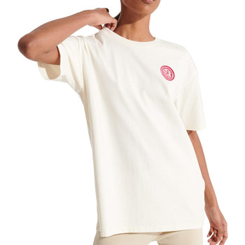 Textil Mulher T-shirts e Pólos Superdry  Branco