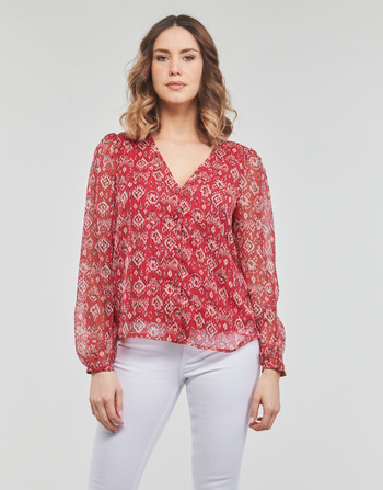 Textil Mulher Tops / Blusas Only ONLHARPER L/S LUREX TOP Vermelho