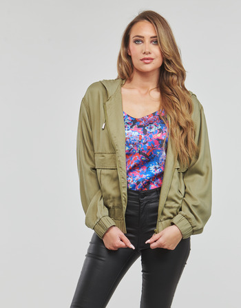 Textil Mulher Jaquetas Only ONLKENYA LIFE UTILITY HOOD JACKET Cáqui