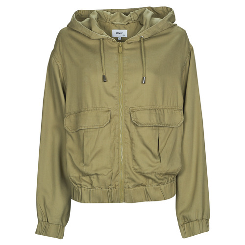 Textil Mulher Jaquetas Only ONLKENYA LIFE UTILITY HOOD JACKET Cáqui