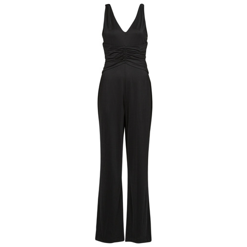 Textil Mulher Macacões/ Jardineiras Guess SS COWL POPLIA OVERALL Preto