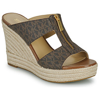 Sapatos Mulher Chinelos MICHAEL Michael Kors BRADLEY MULE Castanho