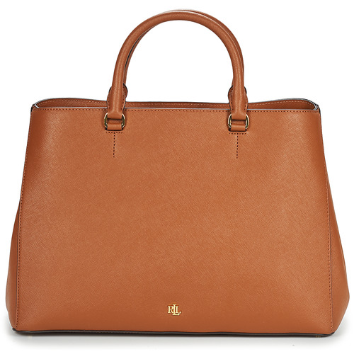 Malas Mulher Bolsa de mão Lauren Ralph Lauren HANNA 37-SATCHEL-LARGE Conhaque