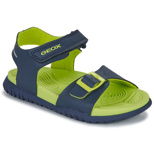 Sapatos Rapaz Sandálias desportivas Geox J SANDAL FOMMIEX BOY Marinho / Verde