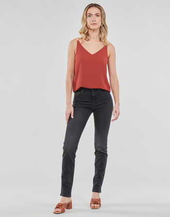 Textil Mulher Calças Jeans Levi's 724 HIGH RISE STRAIGHT Cinza