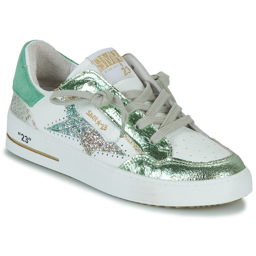 Sapatos Mulher Sapatilhas Semerdjian ALE-9545 Verde / Branco