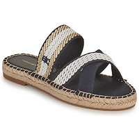 Sapatos Mulher Chinelos Tommy Hilfiger GOLDEN WEBBING SANDAL Marinho