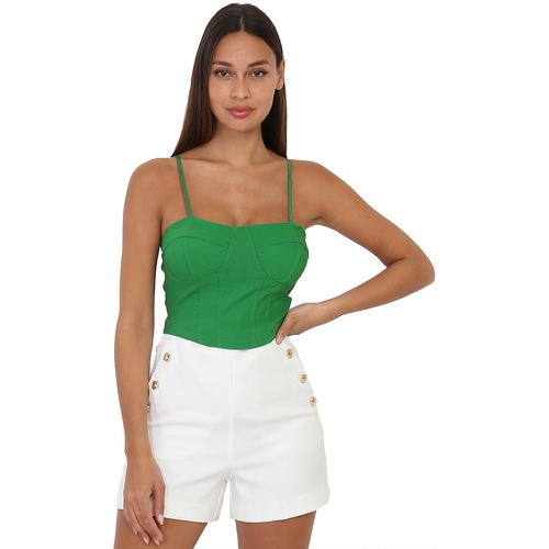 Textil Mulher Tops / Blusas La Modeuse 27587_P64227 Verde