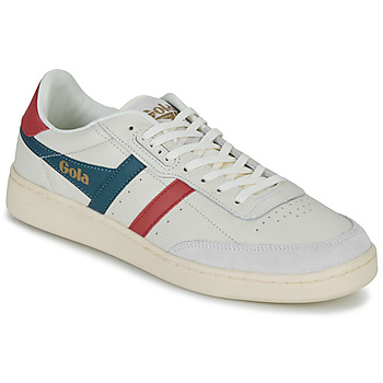 Sapatos Homem Sapatilhas Gola CONTACT LEATHER Bege / Azul / Vermelho