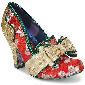 Sapatos Mulher Escarpim Irregular Choice All The Time Vermelho / Ouro