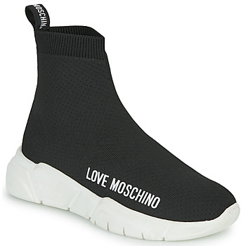 Sapatos Mulher Sapatilhas de cano-alto Love Moschino LOVE MOSCHINO SOCKS Preto