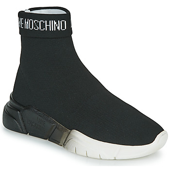 Sapatos Mulher Sapatilhas de cano-alto Love Moschino LOVE MOSCHINO SOCKS Preto