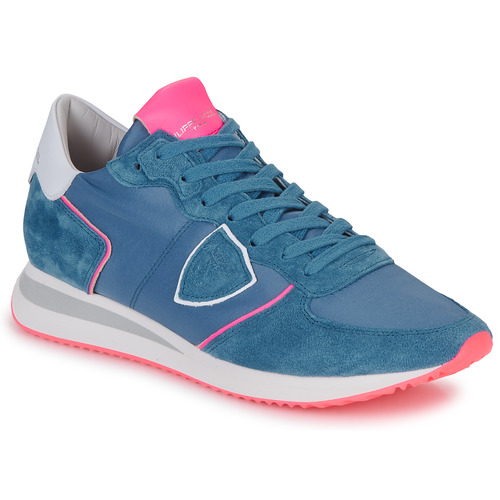 Sapatos Mulher Sapatilhas Philippe Model TRPX LOW WOMAN Azul / Rosa