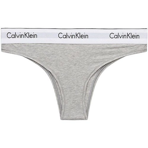 Roupa de interior Mulher Cueca Calvin Klein Jeans 000QF5981E Cinza