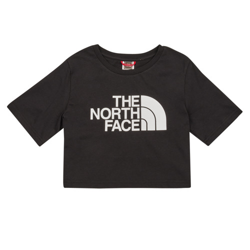 Textil Rapariga T-Shirt mangas curtas The North Face Girls S/S Crop Easy Tee Preto