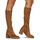 Sapatos Mulher Botas JB Martin BRILLE Suédée / Camel