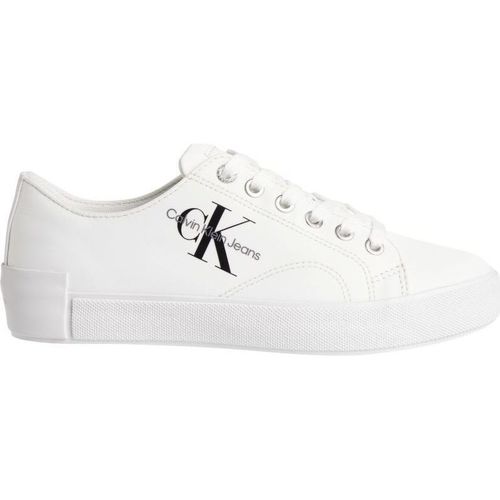 Sapatos Mulher Sandálias Calvin Klein Jeans ESS VULCANIZED LACEUP LOW NY Branco