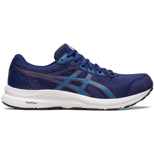 Sapatos Homem Sapatilhas de corrida Asics Gel Contend 8 Branco, Grafite, Azul