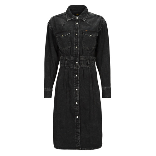 Textil Mulher Vestidos curtos Lee WESTERN DRESS Preto