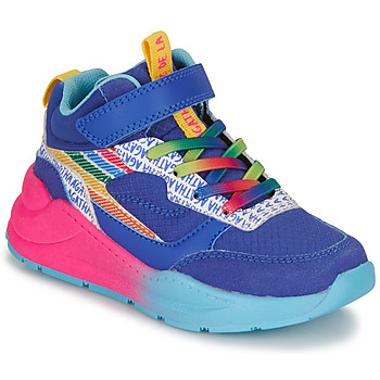 Sapatos Rapariga Sapatilhas de cano-alto Agatha Ruiz de la Prada RAINBOW Azul / Rosa