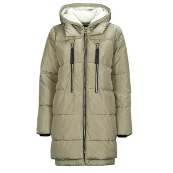 Textil Mulher Quispos Only ONLNEWNORA LONG PUFFER COAT CC OTW Bege