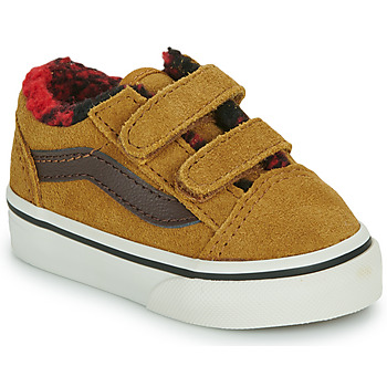 Sapatos Rapaz Sapatilhas Vans TD Old Skool V Conhaque