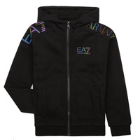 Textil Rapaz Sweats Emporio Armani EA7 LOGO SERIES SWEATSHIRT Preto