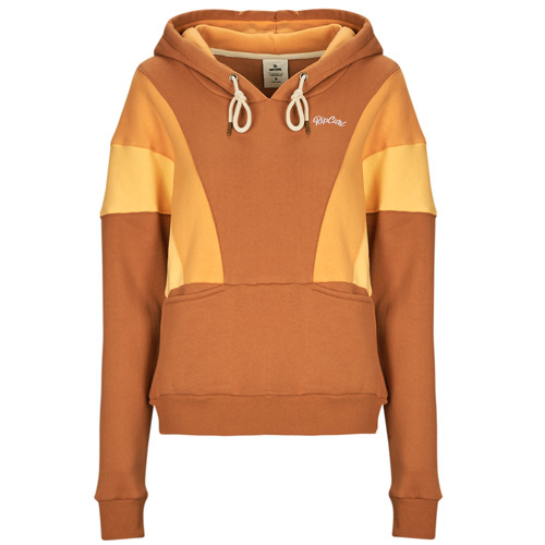 Textil Mulher Sweats Rip Curl OLALLA HOODIE FLEECE Camel / Amarelo