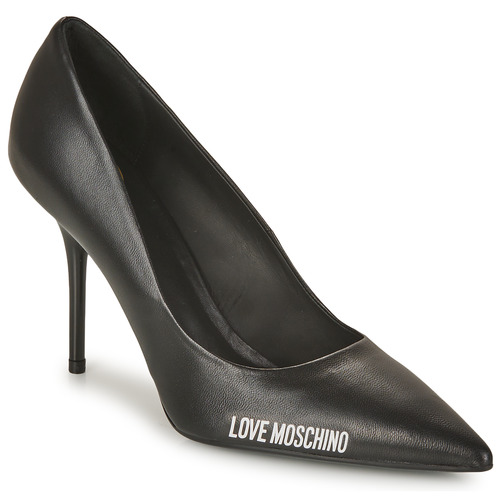 Sapatos Mulher Escarpim Love Moschino RUBBER LOGO Preto