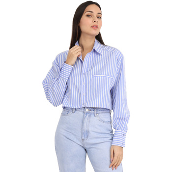 Textil Mulher camisas La Modeuse 66123_P153486 Azul