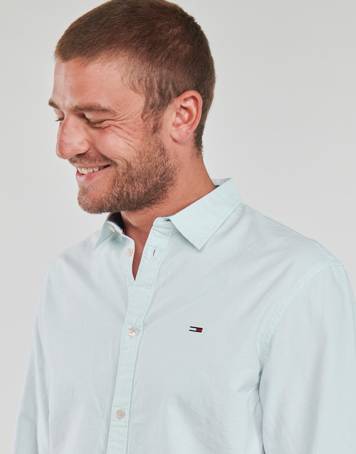 Tommy Jeans TJM CLASSIC OXFORD SHIRT Azul / Céu