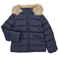 Textil Rapariga Quispos Tommy Hilfiger ESSENTIAL DOWN FUR HOOD JACKET Marinho