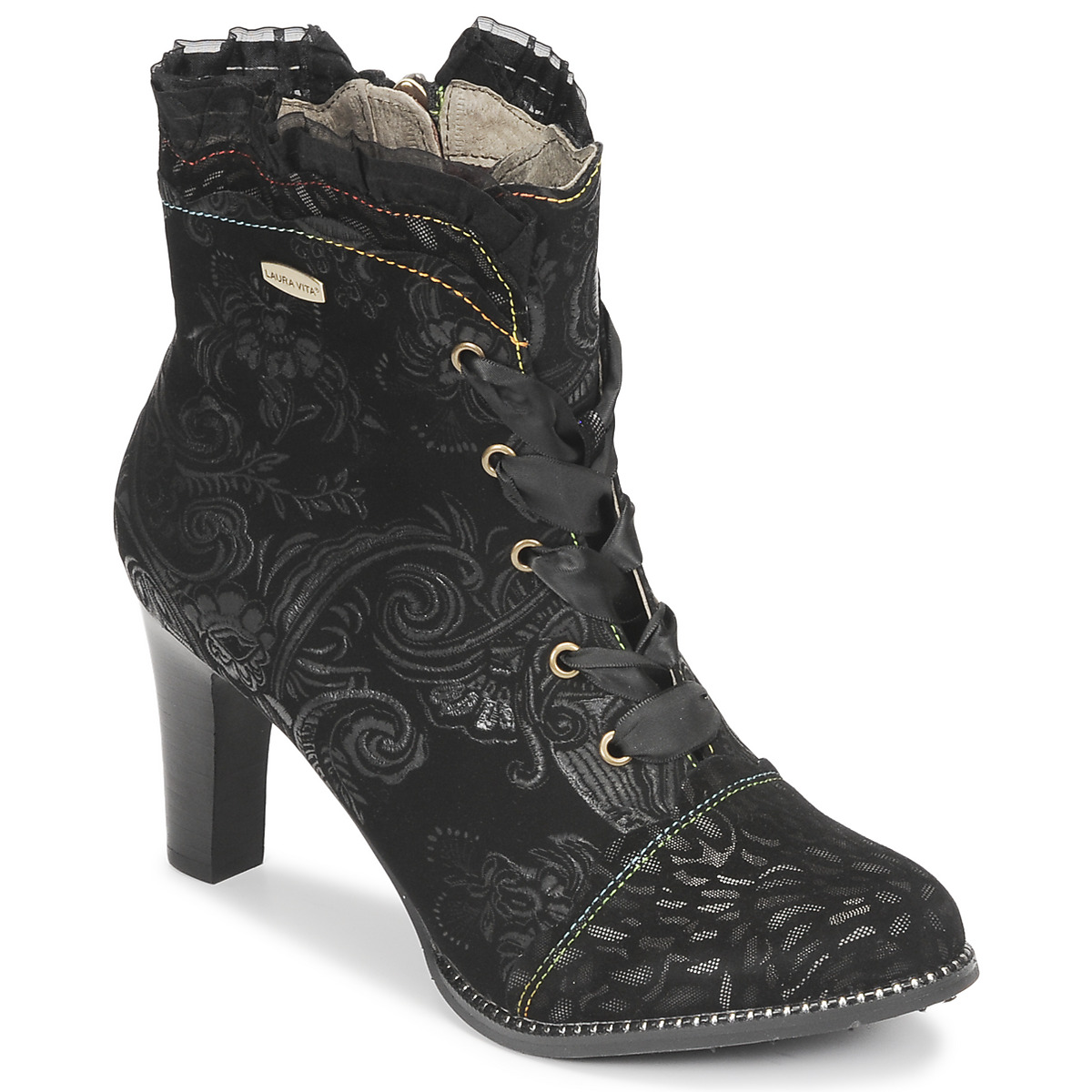 Sapatos Mulher Botins Laura Vita ALCBANEO Preto