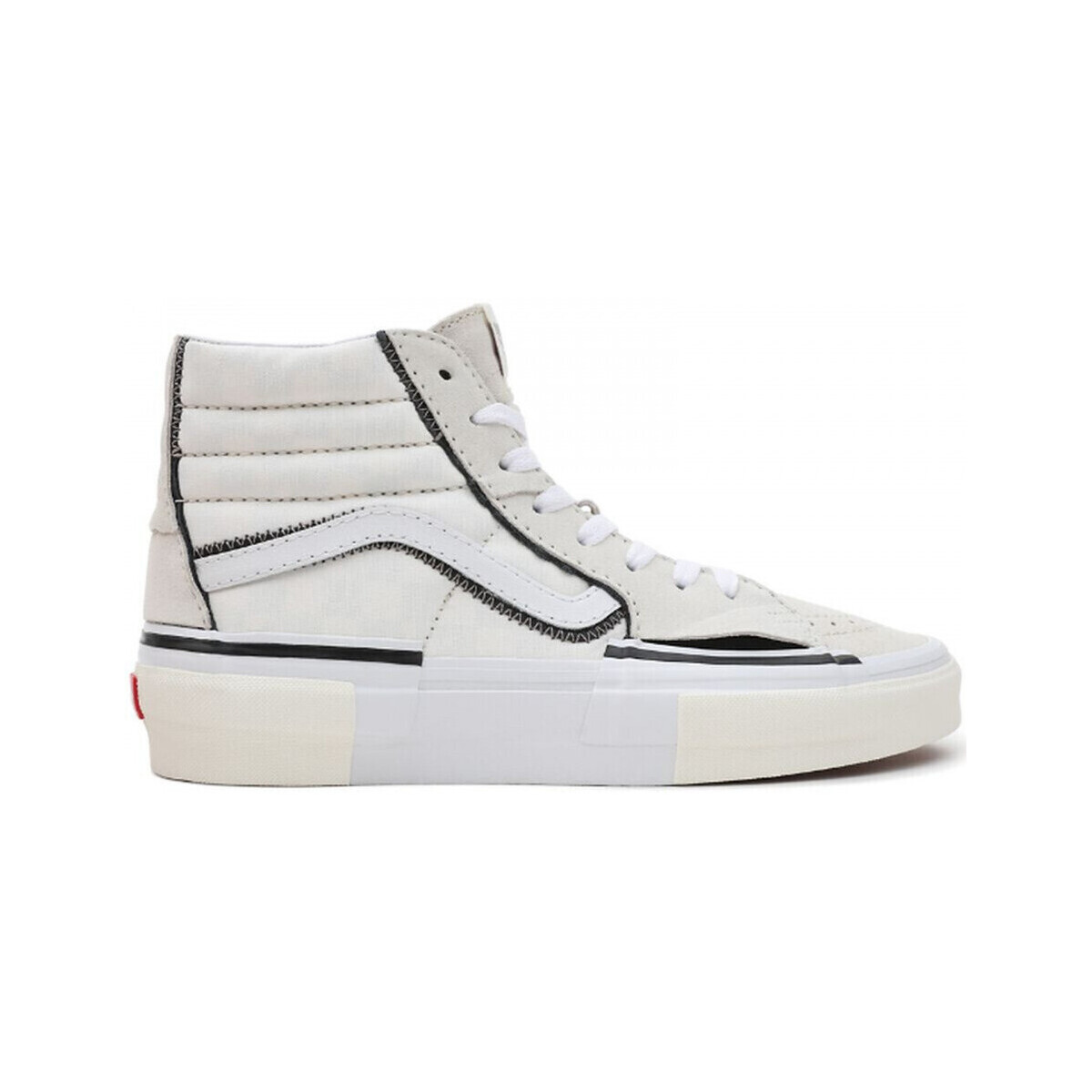 Sapatos Homem Sapatos estilo skate Vans Sk8-hi reconstruct Branco