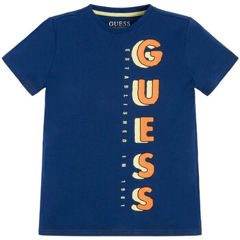 Textil Rapaz T-shirts e Pólos Guess  Azul