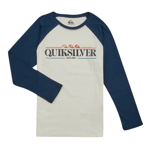 Textil Rapaz T-shirt mangas compridas Quiksilver RAGLAN LS Branco