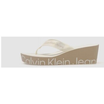 Sapatos Mulher Sandálias Calvin Klein Jeans SANDALIA  BEACH WEDGW SANDAL BEIG Bege