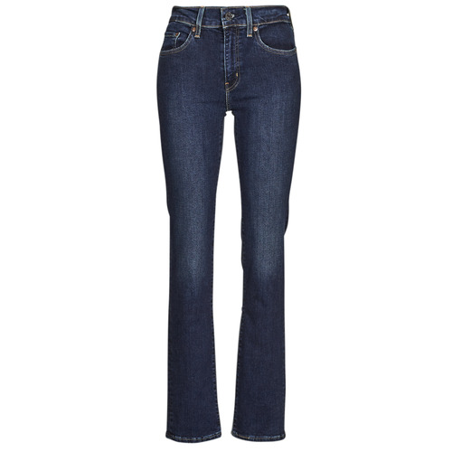 Textil Mulher Calças Jeans Levi's 724 HIGH RISE STRAIGHT Azul