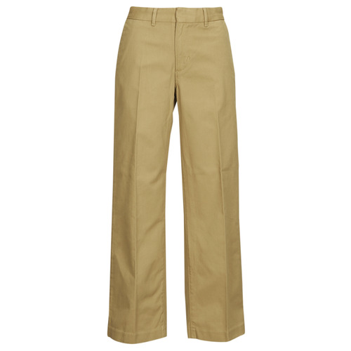 Textil Mulher Calças Levi's BAGGY TROUSER Camel